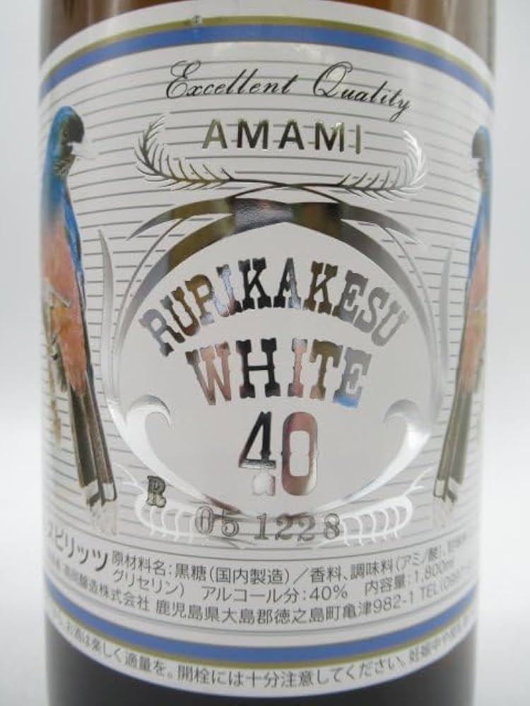 Amazon.co.jp: 高岡醸造 ルリカケス ホワイト ラム 40度 1800ml